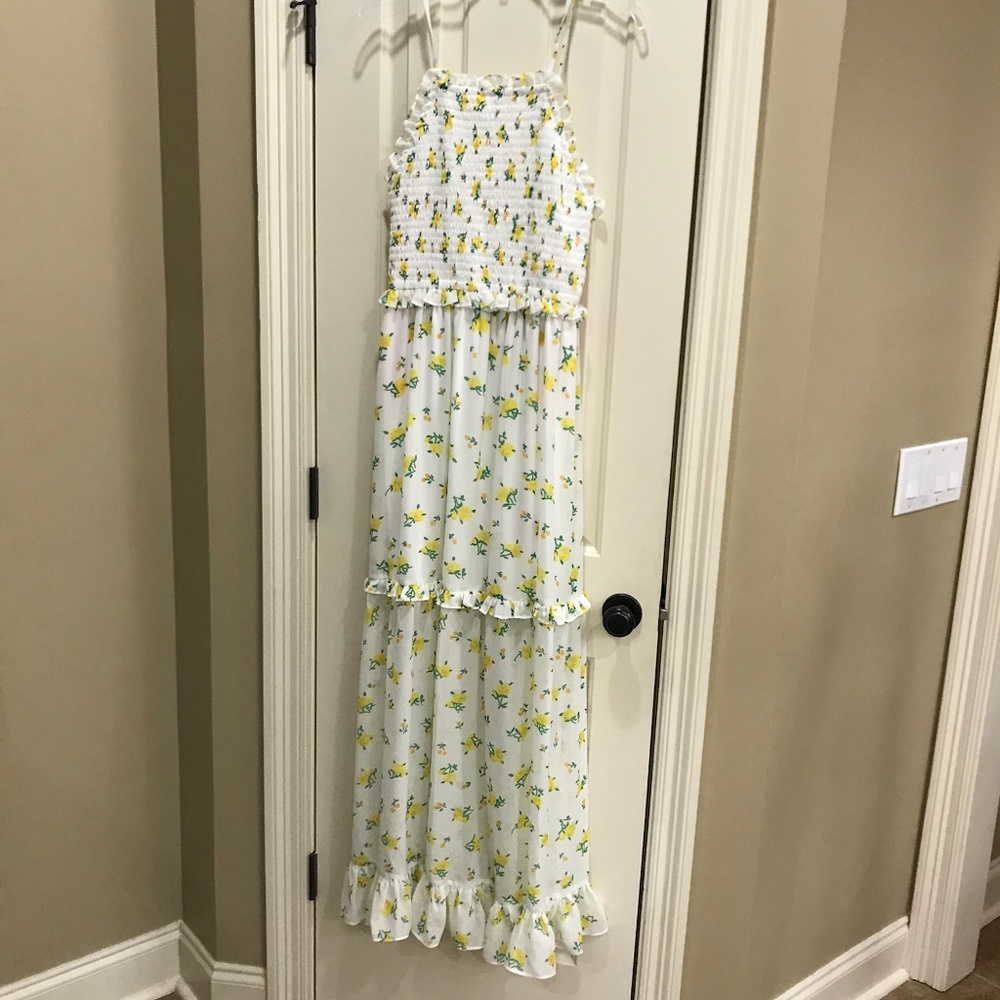 Betsey Johnson Marigold Ruffle Tiered Maxi Dress - Picture 3 of 8